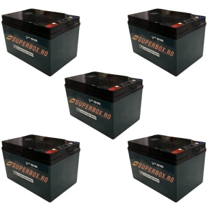 Set 5 baterii, acumulatori, Geely UTIL 2, pentru scuter electric, 60V-12AH (14AH)
