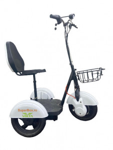 Tricicleta electrica, Volta VT3, Alb 25 km/H, Autonomie 60 km