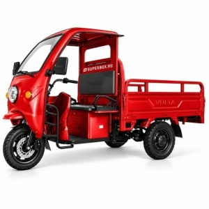 Triciclu Electric cu cabina, Motor 3900W, fara permis, 25km/h, Voltarom Hercules, 72V120Ah, maxim 120km autonomie