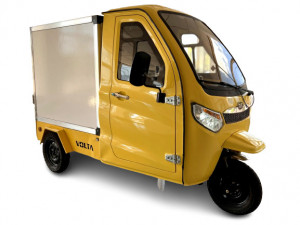 Triciclu Electric, Motor 4000W, Voltarom VT7, Tuk Tuk, Carosat, Cu Cabina Inchisa, 72V, 75Ah, Li-Ion, 104km autonomie, superbox.ro