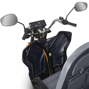Triciclu electric Voltarom 2500W, 72V, 45Ah, 25 km pe ora, Fara permis, 50km autonomie Rosu/Gri