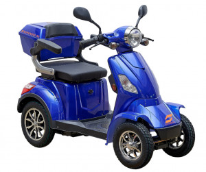 Cvadriciclu (Triciclu) Electric, fara permis, Motor 1000W, SuperBox CL-30, Autonomie 55km, Omologat RAR, Albastru