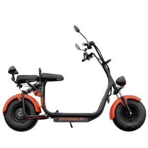 Scuter electric 1500W, omologat RAR, cu alarama, baterie LI-ION, CityCoco Tip Harley, Fara Permis, Volta SE-03