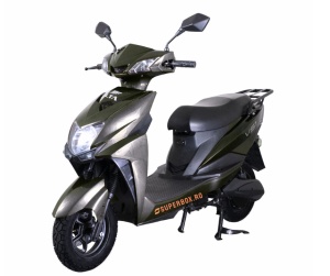 Scuter Electric 2000W, Voltarom VS1, Fara permis, 72V, 20Ah, viteza maxima 25 Km pe ora, Gri, Autonomie pana la 80 Km