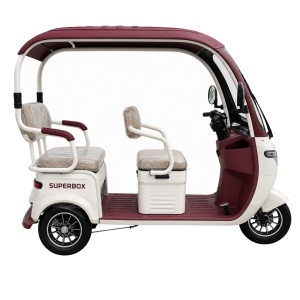 Tricicleta Electrica Voltarom SG-XC, Motor 1800W, Autonomie 60-80 km, Viteza 25 km pe ora, Baterie 72V 20Ah, Fara Permis