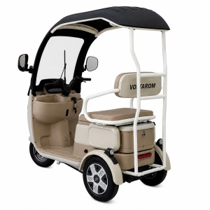 Triciclu electric Voltarom VM2, 1000 W, baterie Li-Ion 60V 20Ah, autonomie pana la 42 km, 25 km/h, crem