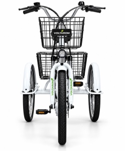 Bicicletă - Tricicleta Electrică VB3 Neo 250W - Baterie Li-Ion 36V 10Ah, Viteză 25km/h, Negru