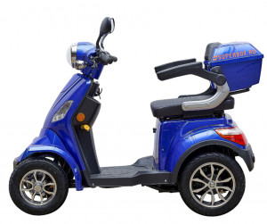 Cvadriciclu (Triciclu) Electric, fara permis, Motor 1000W, SuperBox CL-30, Autonomie 55km, Omologat RAR, Albastru