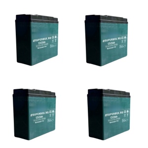 Set 4 baterii, acumulatori, RDB PARIS, scuter electric total 48V-20AH (22AH)