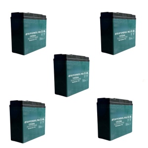 Set 5 baterii, acumulatori, pentru triciclu electric, Volta VM4, Voltarom M4, 60V-20AH