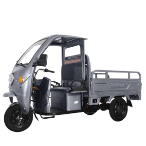 Triciclu Electric cu cabina, Motor 3900W, fara permis, Voltarom Hercules, 72V120Ah, maxim 120km autonomie, gri
