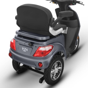 Triciclu Electric, fara permis, Motor 1000W, Voltarom M4, VOLTA VM4, Autonomie 50km, Omologat RAR, gri