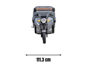 Triciclu Electric, 25km/h, fara permis, Motor 3900W, Volta VT5, (Voltarom Hercules), 60km autonomie, Gri