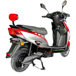 Scuter electric Voltarom SUPER-X 800W, 25 km/h, 2 locuri, cu alarma, marsarier, Omologat RAR, ROSU