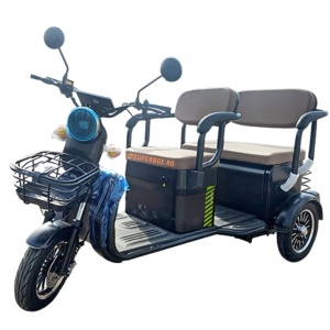Tricicleta electrica, 2-3 persoane, Voltarom, SuperBox, SPX3, 25 kmH, Autonomie max. 60km, omologar RAR, negru