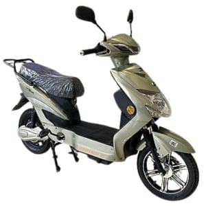 Scuter Electric (Bicicleta), Fara Permis, Volta VSX, (Voltarom SX), 220 W, 48V-20Ah, baterie detasabila, gri-verde