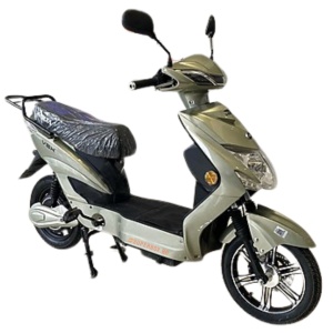 Scuter Electric (Bicicleta), Fara Permis, Voltarom VSX, 220 W, 48V-20Ah, baterie detasabila, gri-verde