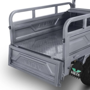 Triciclu electric Voltarom 2500W, 72V, 45Ah, 25 km pe ora, Fara permis, 50km autonomie Rosu/Gri
