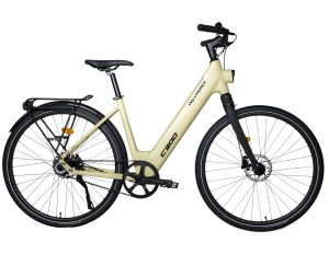 Bicicletă Electrică 250W, Voltarom C300, Baterie Samsung 36V 14.69Ah, Autonomie 120 km, Transmisie Carbon Gates, Roți 700C