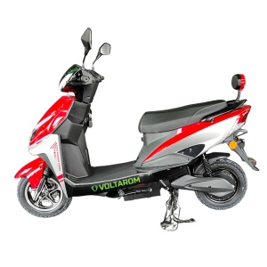 Scuter electric Voltarom SUPER-X 800W, 25 km/h, 2 locuri, cu alarma, marsarier, Omologat RAR, ROSU