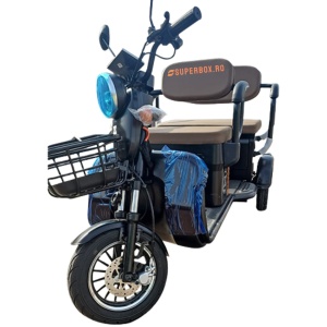 Tricicleta electrica, 2-3 persoane, Voltarom, SuperBox, SPX3, 25 kmH, Autonomie max. 60km, omologar RAR, negru