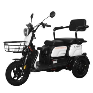 Triciclu Electric, fara permis, Motor 1000W, 2-3 locuri, APEC APM2, Autonomie 36km, Omologat RAR