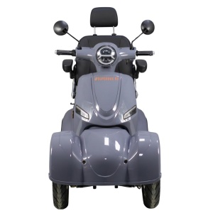 Cvadriciclu (Triciclu) Electric, fara permis, Motor 1000W, VOLTA VM6, Autonomie max.50 km, Omologat RAR, Gri
