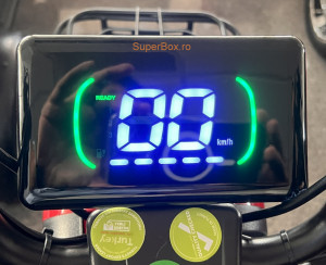 Tricicleta electrica, 2 persoane, Volta APM5, Rosu 25 km/H, Autonomie 40 km, SuperBox