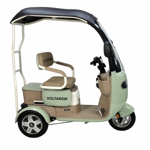 Triciclu electric Voltarom VM2, 1000 W, baterie Li-Ion 60V 20Ah, autonomie pana la 42 km, 25 km/h, verde