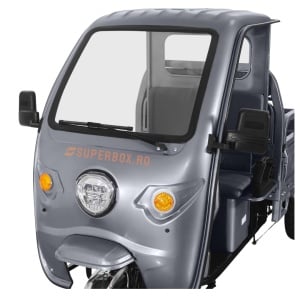 Triciclu Electric, fara permis, Motor 3900W, Voltarom Hercules, Volta VT5, cu cabina, 45Ah, 60km autonomie