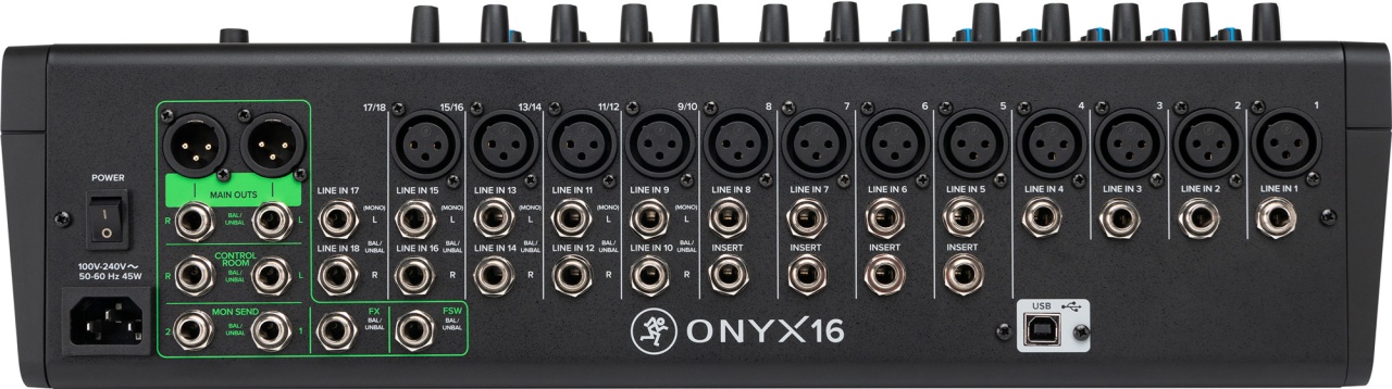 Mixer Analog Mackie Onyx16