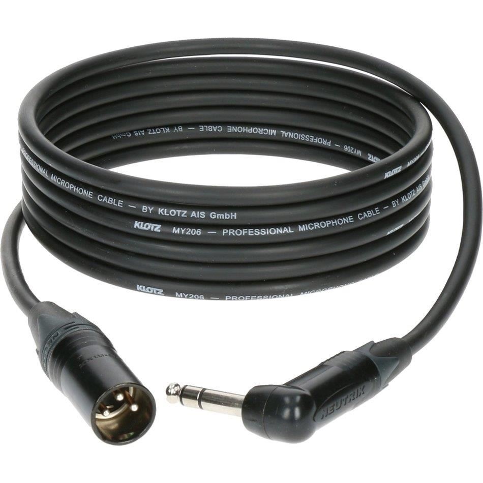 Cablu de Semnal Balansat Klotz MY206SW - Neutrik XLR Tata - Jack