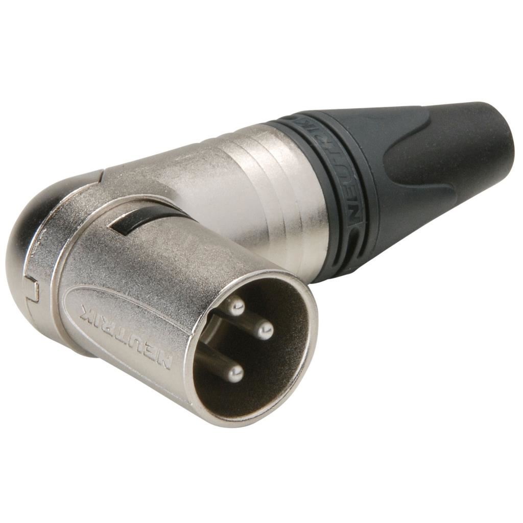 Conector XLR Tata cu 3 Poli la 90° Neutrik NC3MRX