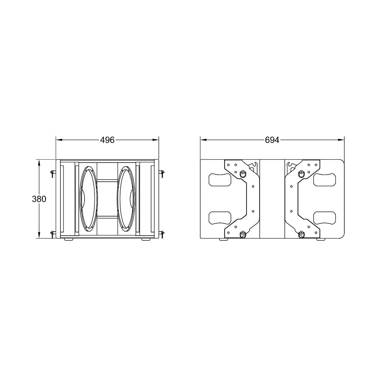 Modul Line Array Activ MAG Fly Sub 12 L