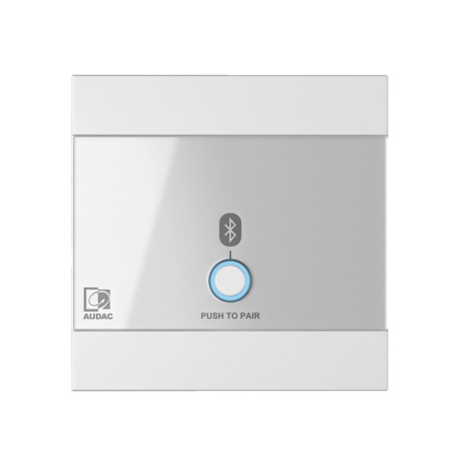Audac Panou de perete universal - intrare receptor Bluetooth - 80 x 80 mm - ALB