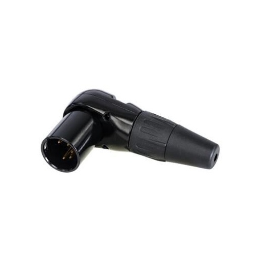 Conector XLR tată la 90º cu 5 pini Rean RC5MR-B