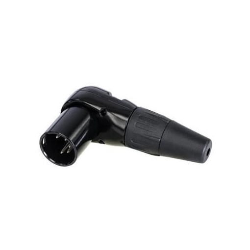 Conector XLR tată la 90º cu 5 pini Rean RC5MR-BAG