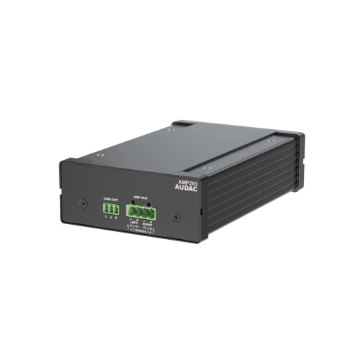 Audac Dante/AES67 mini stereo amplificator AMP203