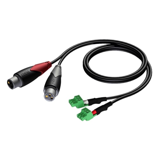 Cablu AUDAC CLA835 2 x XLR Mamă - 2 x TERMINAL BLOCK
