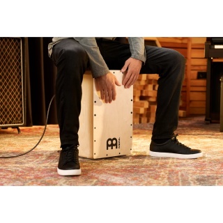 Cajon cu Pickup Meinl PSC100NT Snarecraft – 3 Piezo Pickups, Dual Snare Wires, Baltic Birch, Volum+Ton, Jack 1/4", 4510g - Img 11
