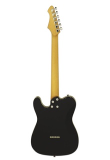 Chitară Electrică Aria Pro II 615-WJ Black - Nashville Roasted Maple & Rosewood - Img 2