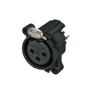 Conector XLR Mama de Panou cu 3 Pini Neutrik NC3FAAV