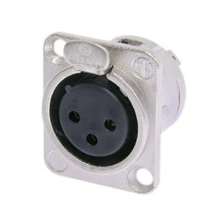 Conector XLR Mamă Panou Neutrik NC3FD-L-1 3 Pini