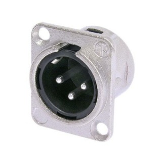 Conector XLR Tată Panou Neutrik NC3MD-L-1 3 Pini