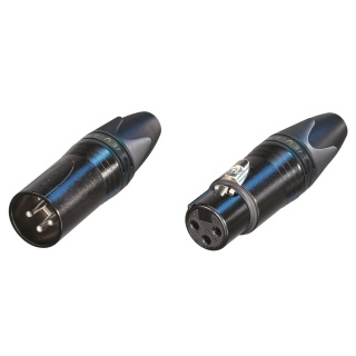 Pereche Conectori XLR Neutrik NC3MXX-BAG + NC3FXX-BAG