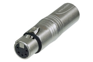 Adaptor DMX Neutrik NA3M5F XLR 3 Pini la XLR 5 Pini