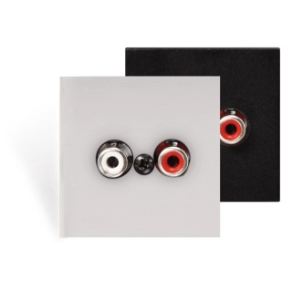 Audac Intrare linie de perete - 45x45mm - bloc terminal - NEGRU