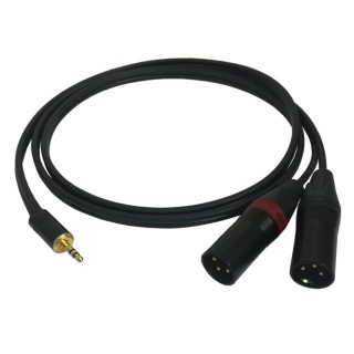 Cablu de Semnal Stereo Nebalansat Sommer Cable SC-Onyx 2025 MKII - Neutrik 2 x XLR Tata - Jack 3,5mm