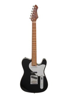 Chitară Electrică Aria Pro II 615-GTR BK (Black) - Nashville Roasted Maple