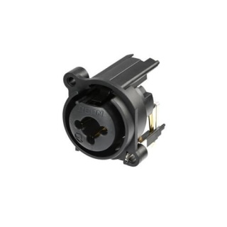Conector Combo XLR 3 Poli Jack 6.3 mm 3 Poli Stereo De Panou Rean RCJ10FA-H-0